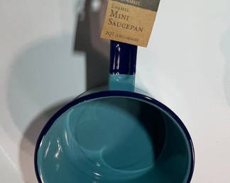World Market Enamel Mini Saucepan - 2 qt