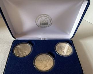 National Collector's Mint Peace Dollar Three-Coin Set
