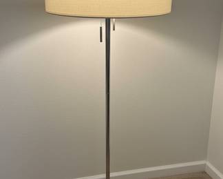 Mid-Century Modern Chrome Floor Lamp Style