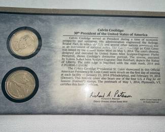 2014 Calvin Coolidge Presidential $1 Coins, Sealed