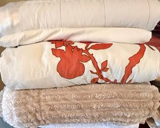 Assorted Household Bedding and Throw Blanket Collection
