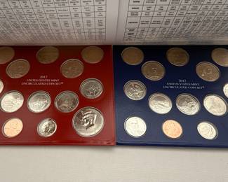 2012 United States Mint Uncirculated Coin Sets (Denver and Philadelphia)