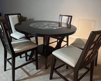 Najarian Furniture "Interlocking Circles" Counter Height Dining Set