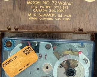 Marion-Kay "Last United States Silver Coinage" Model 72 Walnut Numismatic Clock