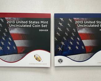 2013 United States Mint Uncirculated Coin Sets (Denver and Philadelphia)