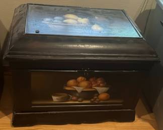 Hand Painted Fruit Motif Display Chest Style