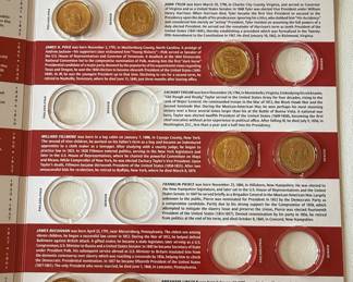 Official United States Mint Presidential $1 Coin Albums - Volumes One and Two 2007-2010 (Incomplete Sets)