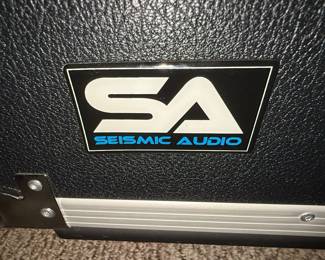 Seismic Audio 16U Rack Case with Furman Power Conditioner and ASUS Monitor