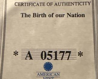 American Mint Mayflower Compact 20 Gram .999 Silver Proof Round