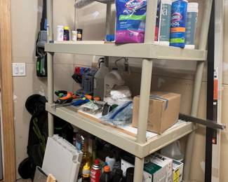Oskar 4-Tier Heavy Duty Plastic Utility Shelving Unit