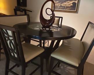 Baxton Studio Style Round Dining Set
