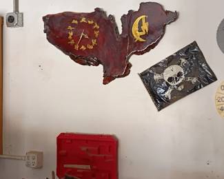 Vintage Live-Edge Wall Clock
