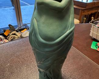 1960s Lorelei Van Briggle Turquoise Vase - Art Deco Pottery - Vintage Art Nouveau Vase - Van Briggle Pottery