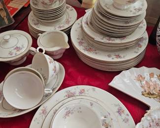 vintage dinner and coffee set