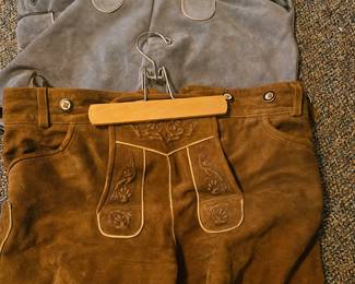 Two individual Lederhosen