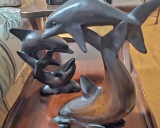 Teak dolphins 