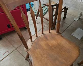 one of the 4 kitchen chairs with table, great country look