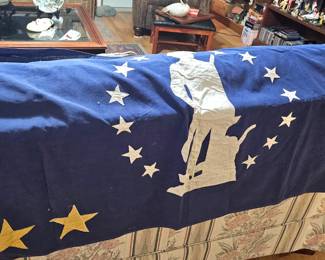 Handstitched flag