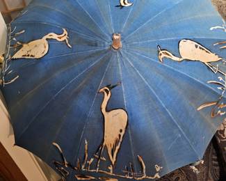 vintage Asian bamboo umbrellas