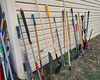 Lots of garden tools