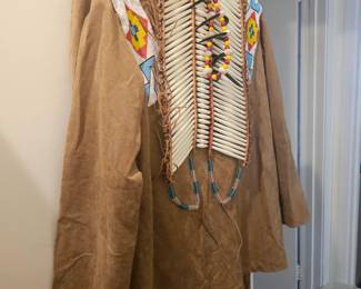 Native American outfit with head piece