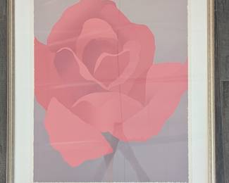 Nancy Denison Belle Rouge signed 36"W x 42.5"H