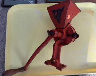 Antique grain grinder