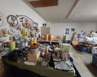 Assorted tin & wood surfaces