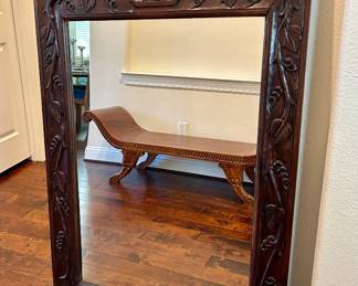 Vintage Wood Mirror
