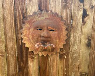 Sun Hands Terracotta Wall Bird Feeder