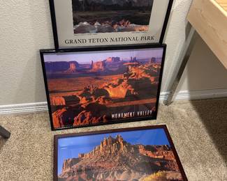 Framed National Park Posters