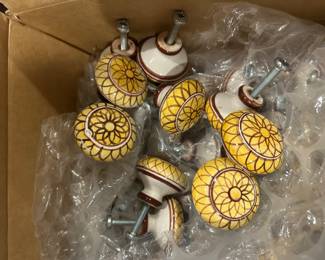 Hand Painted Knobs Made in Italy