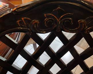 Bar Stools 25" seat tall, 43" back tall, Genuine Leather has some age wear. S60 each