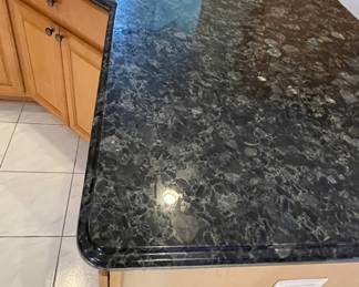 Kitchen Island approx. 91" x 75" x 36" tall, Granite one piece $800