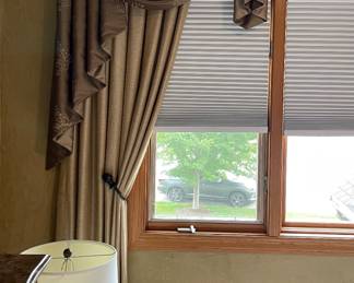 Custom Window Curtains approx .42" wide X 85" tall each $250 for both.