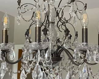 Beautiful Schonbek Crystal Chandelier 24" wide $380