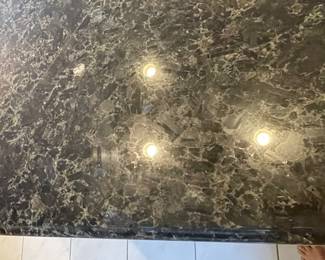 Kitchen Island approx. 91" x 75" x 36" tall, Granite one piece $800