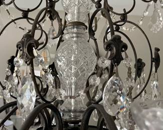 Beautiful Schonbek Crystal Chandelier 24" wide $380