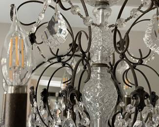 Beautiful Schonbek Crystal Chandelier 24" wide $380