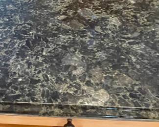 Kitchen Island approx. 91" x 75" x 36" tall, Granite one piece $800