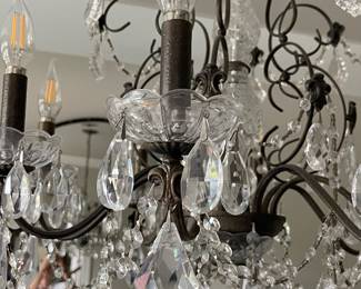 Beautiful Schonbek Crystal Chandelier 24" wide $380