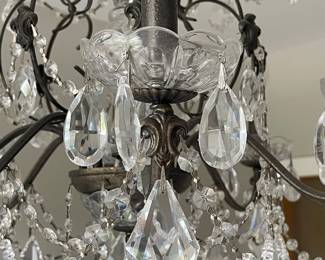 Beautiful Schonbek Crystal Chandelier 24" wide $380