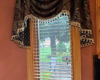 Custom Valance 1 of 2 36" wide, 34" long above 22" wide window $60 each