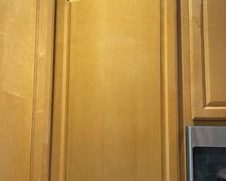 Tall Cabinet Left side of the Microwave 24" x 44" x 13" +2" crownmolding