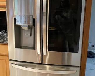 LG Smart Refrigerator, InstaView, 36" wide, excellent condition- like new $800