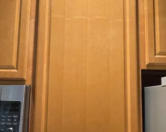 Tall Cabinet between Fridge & Microwave 24" x 44"x 13"+ 2" crownmolding