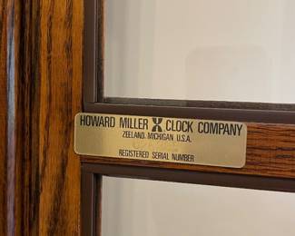 Howard Miller Grandfather Clock 20,5" x 12,5" x 78" $200