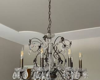 Beautiful Schonbek Crystal Chandelier 24" wide $380