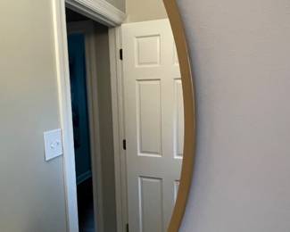 Round Mirror Gold Frame $50