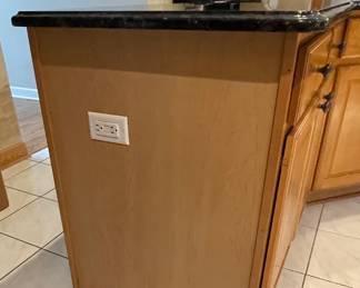 Kitchen Island approx. 91" x 75" x 36" tall, Granite one piece $800
